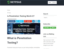 Tablet Screenshot of netpeas.com